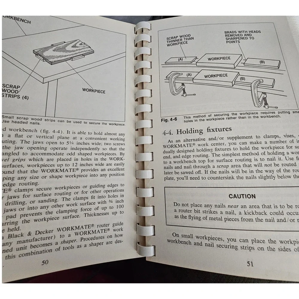 Black & Decker Router Craft George Drake Woodworking Handbook Manual 76-300 1979